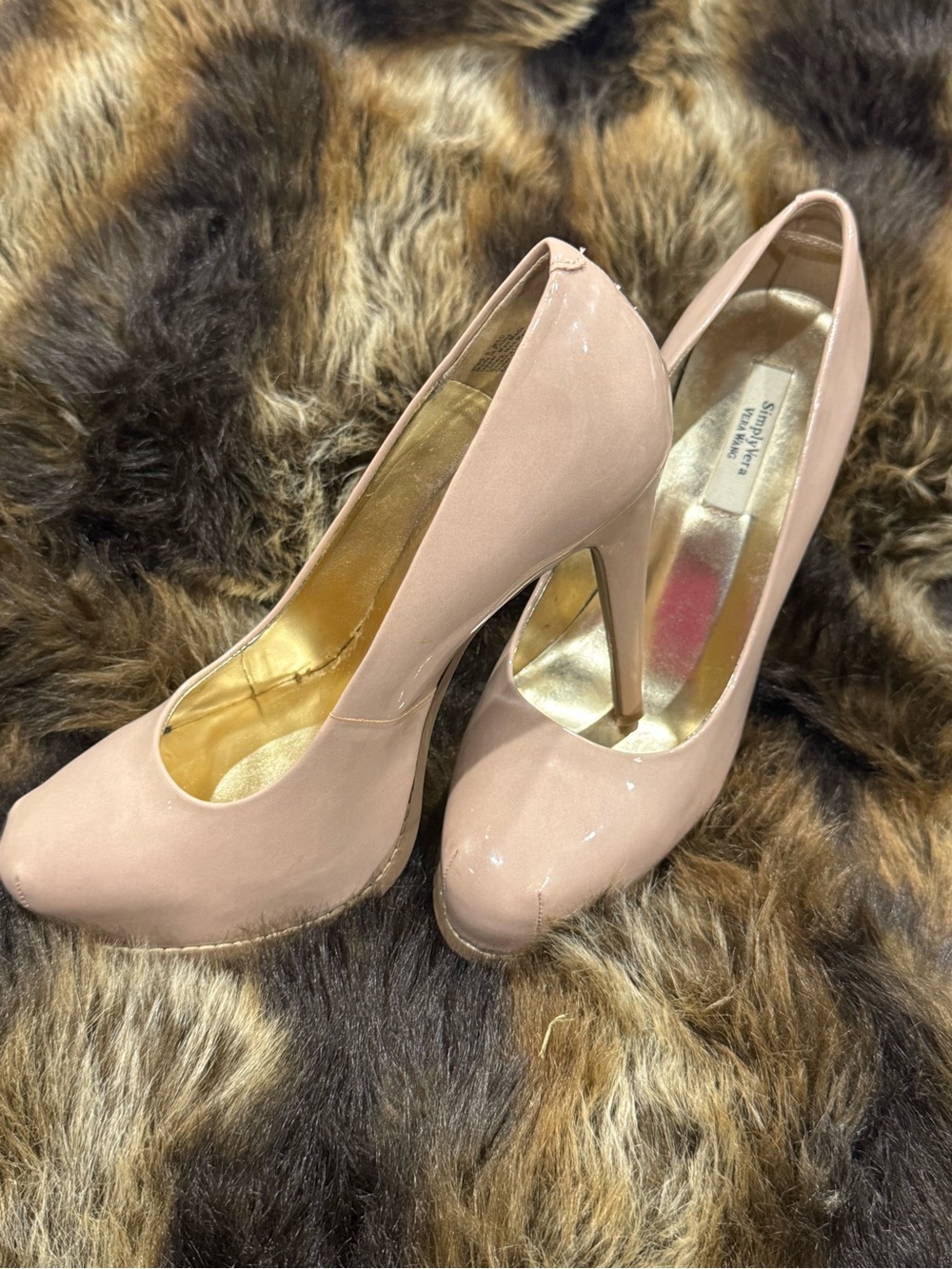 Blush Patent High Heel Pumps SIMPLY VERA